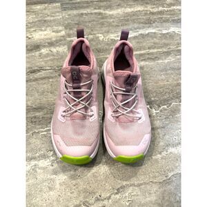 On Cloud Kids Cloudleap Slip On Shoes Mauve Kiwi Size 1.5 Kids Girls Sneakers